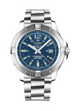 Breitling Colt Automatic 44mm Blue Dial Silver Steel Strap Mens Watch - A1738811/C906/173A