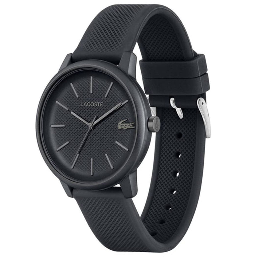 Lacoste 12.12 Move Gray Dial Gray Silicon Strap Watch for Men - 2011242