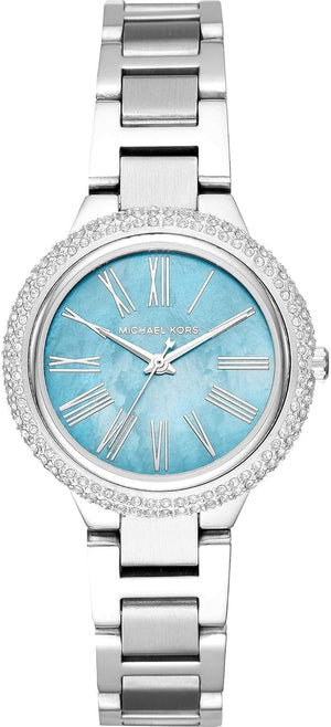 Michael Kors Taryn Quartz Blue Dial Blue Steel Strap Watch For Women - MK6563