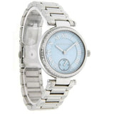 Michael Kors Skylar Quartz Blue Dial Silver Steel Strap Watch For Women - MK5988