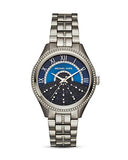 Michael Kors Lauryn Blue Dial Silver Steel Strap Watch for Women - MK3720