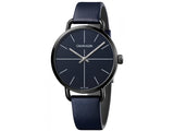 Calvin Klein Even Blue Dial Blue Leather Strap Watch for Men - K7B214VN