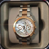 Fossil Perfect Boyfriend Mother of Pearl Dial Two Tone Steel Strap Watch for Women - ES4135