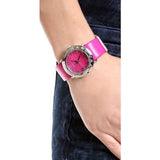 Marc Jacobs Amy Pop Pink Dial Pink Leather Strap Watch for Women - MBM1286