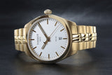 Tissot T Classic PR 100 Quartz White Dial Gold Steel Strap Watch for Men - T101.410.33.031.00