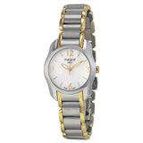 Tissot T Wave Mother of Pearl Dial Two Tone Steel Strap Watch for Women - T023.210.22.117.00