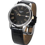 Tissot T Classic Dream Black Dial Black Leather Strap Watch for Men - T033.410.26.053.01