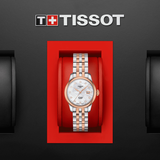 Tissot Le Locle Automatic Lady Mother of Pearl Dial Two Tone Steel Strap Watch For Women - T006.207.22.116.00