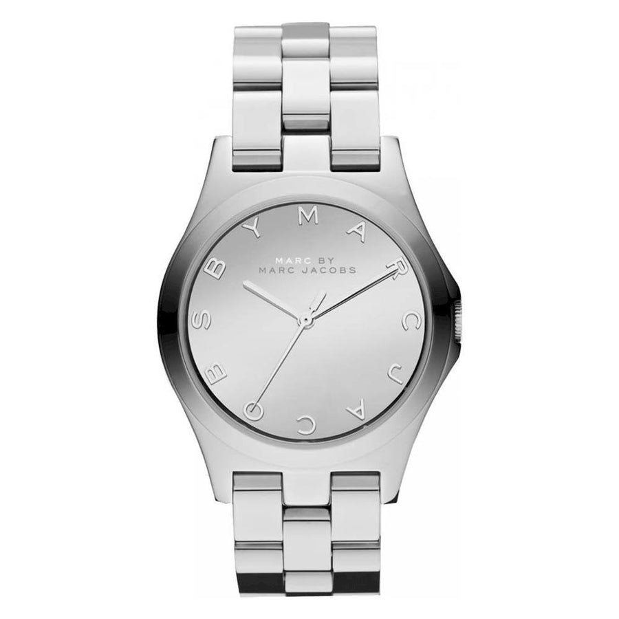 Marc Jacobs Henry Silver Dial Silver Steel Strap Watch for Women - MBM3210