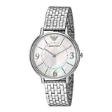 Emporio Armani Kappa Mother of Pearl Dial Silver Steel Watch For Women - AR2507