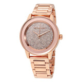 Michael Kors Kinley Rose Gold Dial Rose Gold Steel Strap Watch for Women - MK6210