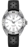 Tag Heuer Formula 1 Quartz White Dial Black Rubber Strap Watch for Men - WAZ2114.FT8023