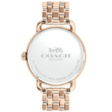 Coach Delancey White Dial Rose Gold Steel Strap Watch for Women - 14502811