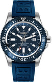 Breitling Superocean 44mm Diver Pro III Special Mariner Blue Dial Blue Rubber Strap Mens Watch - Y1739316/C959