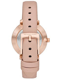 Michael Kors Pyper Analog White Dial Pink Leather Strap Watch For Women - MK2803