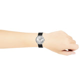 Coach Perry White Dial Black Leather Strap Watch for Women - 14503115