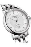 Tissot Carson Premium Automatic Lady Diamonds White Dial Silver Steel Strap Watch for Women - T122.207.11.036.00