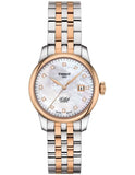 Tissot Le Locle Automatic Lady Mother of Pearl Dial Two Tone Steel Strap Watch For Women - T006.207.22.116.00