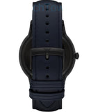 Emporio Armani Renato Blue Dial Blue Leather Strap Watch For Men - AR2479