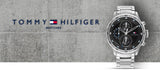 Tommy Hilfiger Trent Quartz Black Dial Silver Steel Strap Watch For Men - 1791805