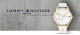 Tommy Hilfiger Brooklyn Quartz White Dial White Leather Strap Watch for Women - 1782018