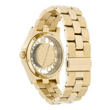 Marc Jacobs Henry Gold Skeleton Dial Gold Stainless Steel Strap Watch for Women - MBM3263