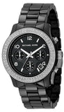 Michael Kors Runway Black Dial Black Steel Strap Watch for Women - MK5190