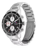 Tommy Hilfiger Jimmy Multifunction Black Dial Silver Steel Strap Watch For Men  - 1791950