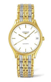 Longines Lyre Quartz White Dial Gold Stainless Steel Watch for Women - L4.859.2.12.7