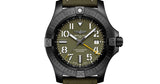 Breitling Avenger Automatic GMT 45 Night Mission Green Dial Green Nylon Strap Watch for Men - V323952A1L1X1