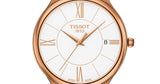 Tissot T Lady Bella Ora Round White Dial Beige Leather Strap Watch For Women - T103.210.36.018.00