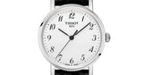 Tissot Everytime Small White Dial Black Leather Strap Watch For Women - T109.210.16.032.00