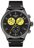 Tissot Chrono XL Tour De France Special Edition Black Dial Black Leather Strap Watch for Men - T116.617.36.051.11