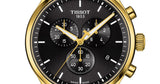 Tissot Chrono XL Classic Black Dial Gold Steel Strap Watch for Men - T116.617.33.051.00