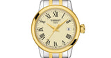 Tissot Classic Dream Lady Gold Dial Two Tone Steel Strap Watch For Women - T129.210.22.263.00