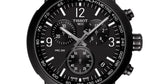 Tissot PRC 200 Chronograph Black Dial Black Steel Strap Watch For Men - T114.417.33.057.00