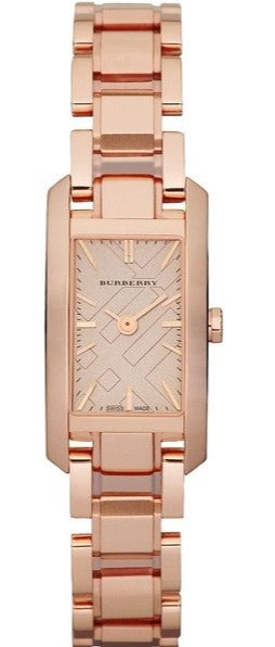 Burberry Heritage Rose Gold Dial Rose Gold Steel Strap Watch For Women - BU9602