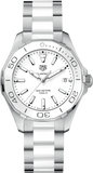 Tag Heuer Aquaracer Quartz 35mm White Dial Two Tone Steel Strap Watch Women - WAY131B.BA0914