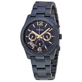 Fossil Perfect Boyfriend Multifunction Blue Dial Blue Steel Strap Watch for Women - ES4093