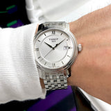 Tissot T Classic Bridgeport Silver Dial Silver Mesh Bracelet Watch For Men - T097.410.11.038.00