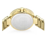 Tommy Hilfiger Angela White Dial Gold Steel Strap Watch for Women - 1782128