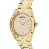 Guess Connoisseur Gold Dial Gold Steel Strap Watch for Men - GW0265G2