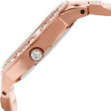 Fossil Jesse Crystal Rose Gold Dial Rose Gold Steel Strap Watch for Women - ES3020