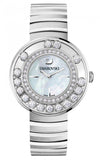 Swarovski Lovely Crystal Mother of Pearl Dial Silver Steel Strap Watch for Women - 1160307