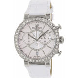 Swarovski Citra Sphere Chronograph White Dial White Leather Strap Watch for Women - 5027127