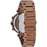 Michael Kors Parker Chronograph Brown Dial Brown Steel Strap Watch For Women - MK5578