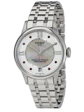 Tissot Chemin Des Tourelles Powermatic 80 Rubies Mother of Pearl Dial Silver Steel Strap Watch For Women - T099.207.11.113.00