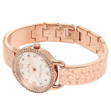 Coach Delancey White Dial Rose Gold Steel Strap Watch for Women - 14502355