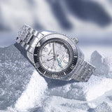 Seiko Prospex Sea Arctic Ocean GMT Limited Edition Silver Dial Silver Steel Strap Watch For Men - SPB439J1