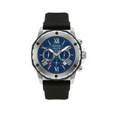 Bulova Marine Star Blue Dial Black Silicone Strap Watch for Men - 98B258